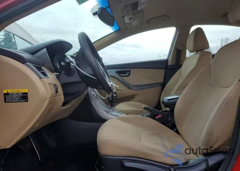 2012 Hyundai Elantra Gls from USA, damaged, VIN KMHDH4AEXCU423589